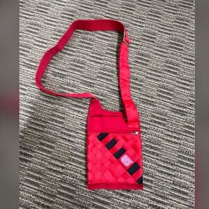 bundle of 2 NC State red crossbody bag size 9x6.5 & Eddie Bauer